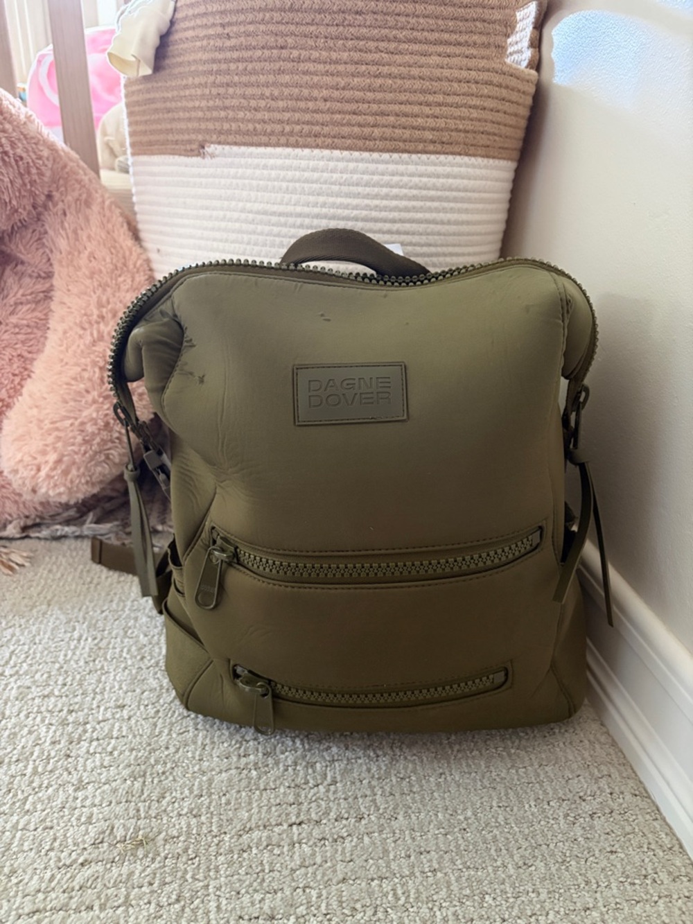 Dagne Dover Olive Green diaper bag Backpack